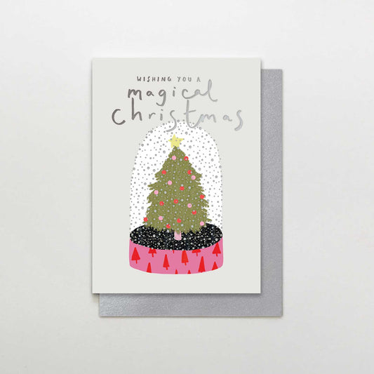 TW007-Stop The Clock-Magical Xmas Snowglobe-Xmas Card-Twinkle