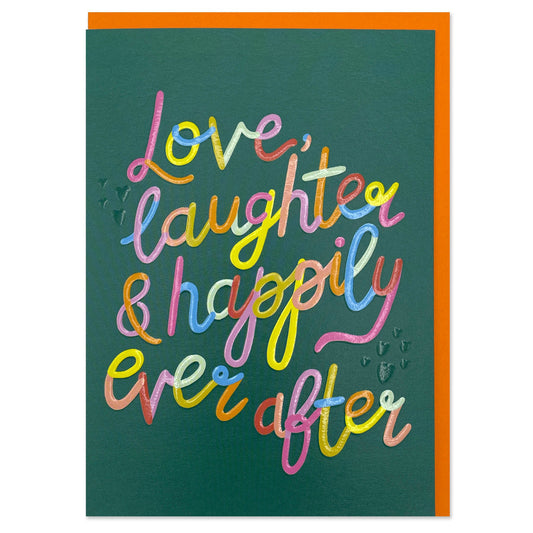 HPS010-Raspberry Blossom-Love Laughter & Happily Ever After-Card-Happiness