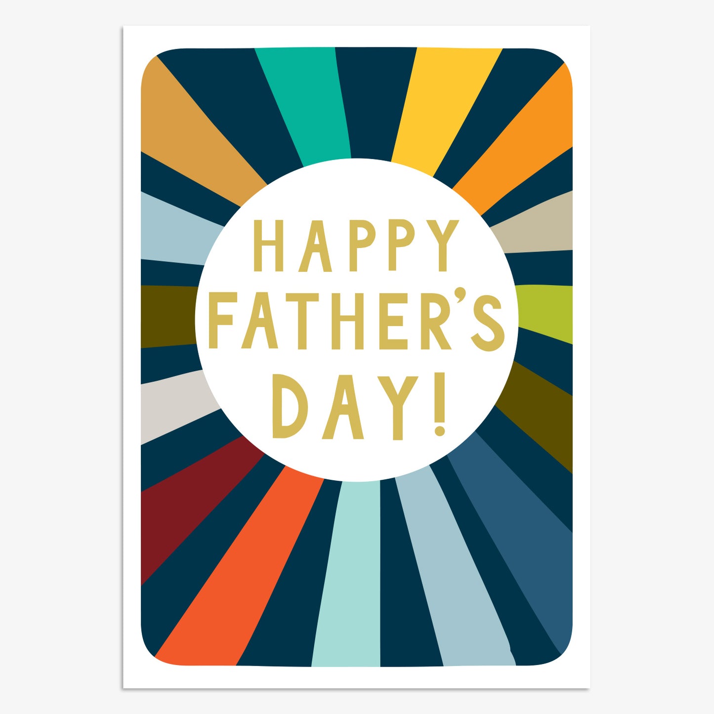 FDR025-Think of Me-Happy Fathers Day Starburst-Card-