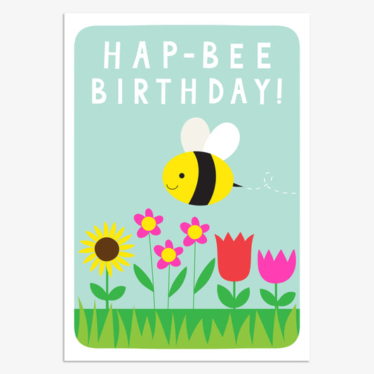 KIN047-Think of Me-Hap-Bee Birthday-Card-Kind