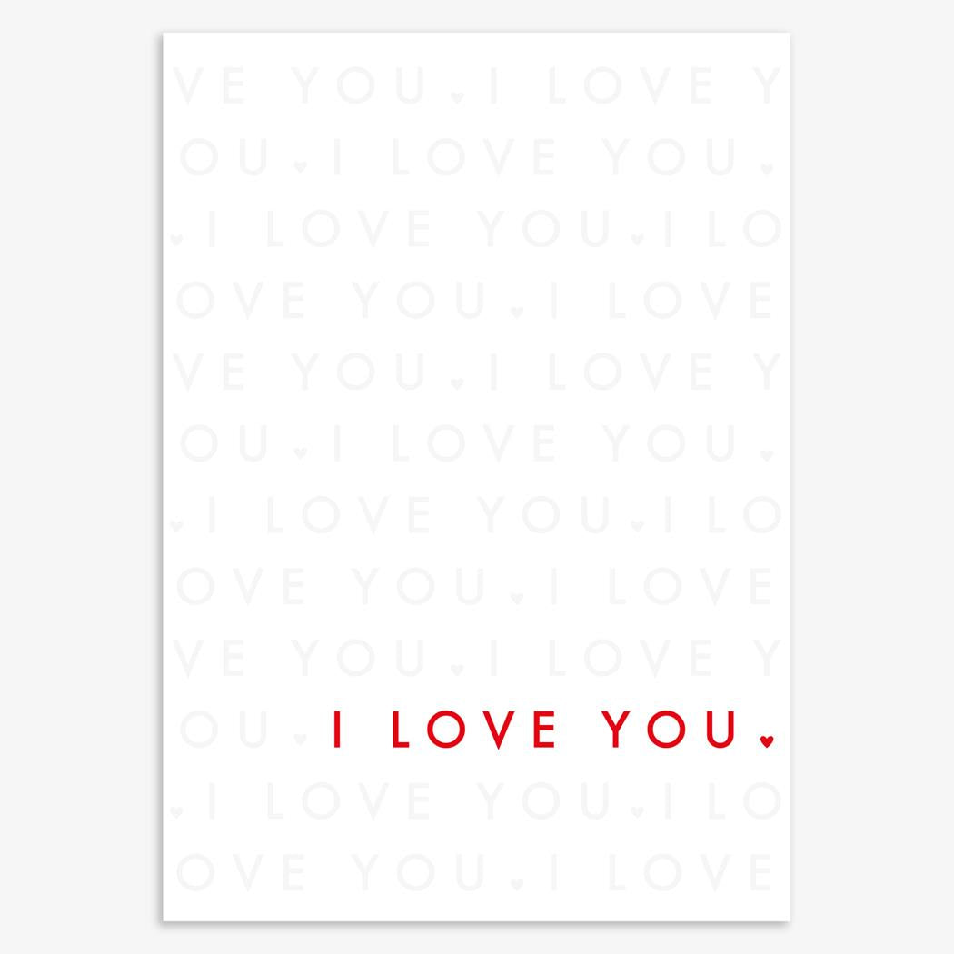 VLD026-Think of Me-I Love You-Card-Vday