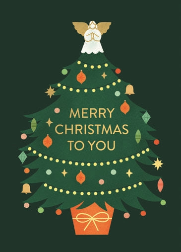 BLOOM042-Stormy Knight-Christmas Tree-Xmas Card-Bloom