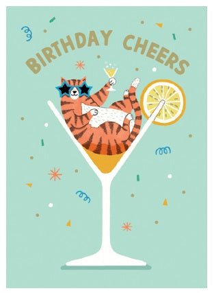 HOLLY002-Stormy Knight-Cocktail Cat -Card-Holly Maguire