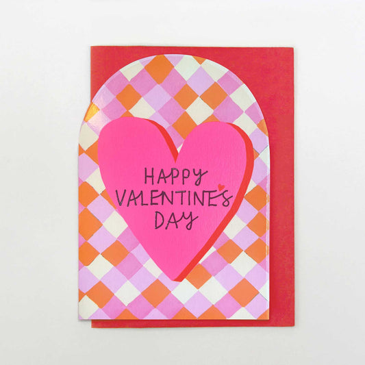 BA001-Stop The Clock-Happy Valentine'S Day Heart-Card-Moon & Back