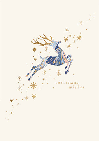 XJX14K-Meraki-Deer-Xmas Card-Joyeux Noel