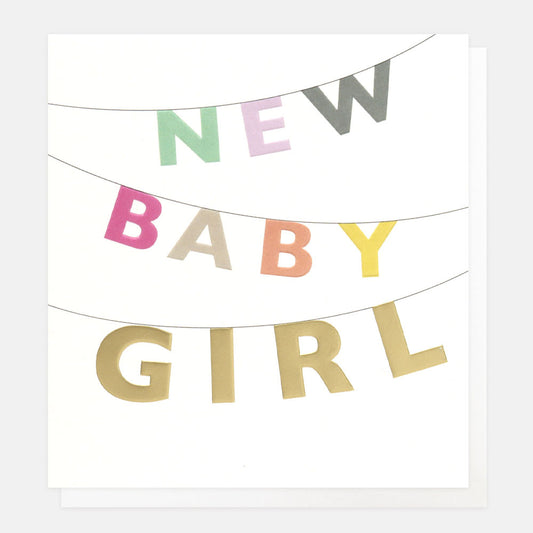 WOL018-Caroline G-New Baby Girl-Card-Words Of Love