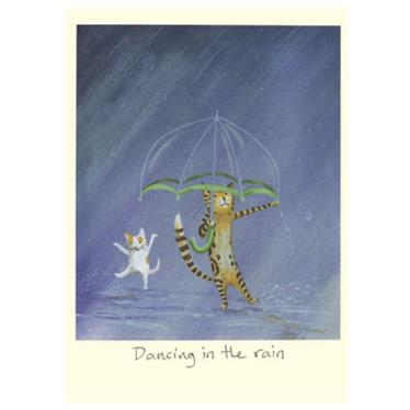 M332-Two Bad Mice-Dancing In The Rain-Card-Anita Jeram