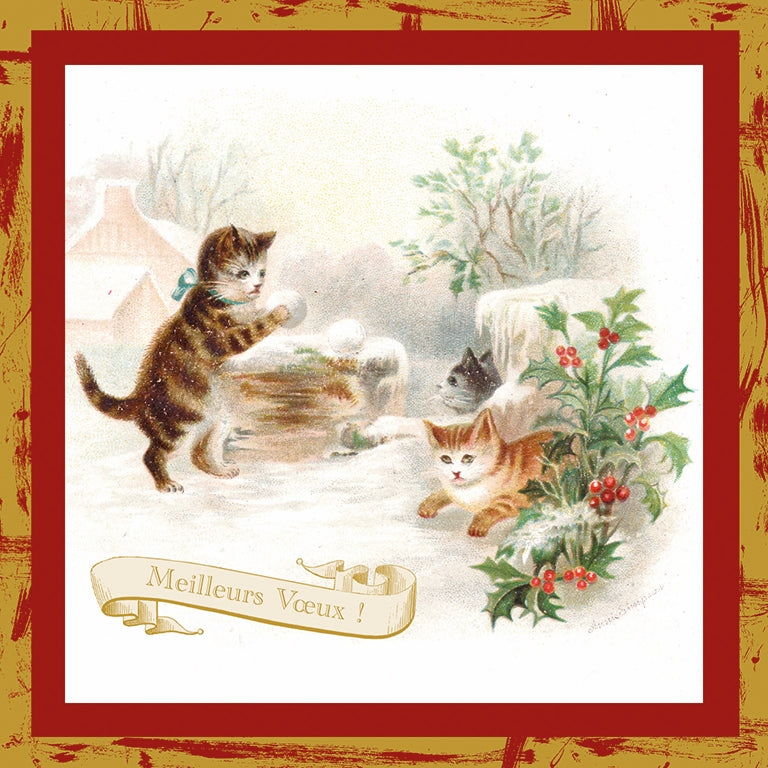 9937600039-Editions du Desastre-Kittens-Xmas Card-Beaux Arts