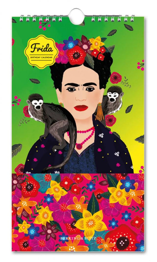 BC158-Bekking & Blitz-Birthday Calendar-Stationery-Frida Kahlo