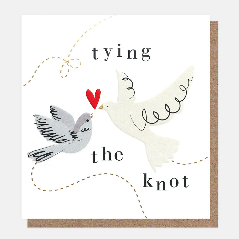 BOB013-Caroline G-Trying The Knot Wedding Birds-Card-Bits And Bobs