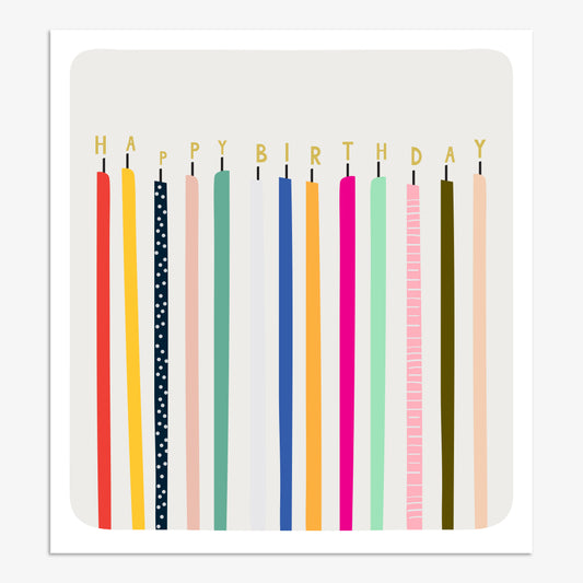 FIZ128-Think of Me-Happy Birthday Candles-Card-Fizz