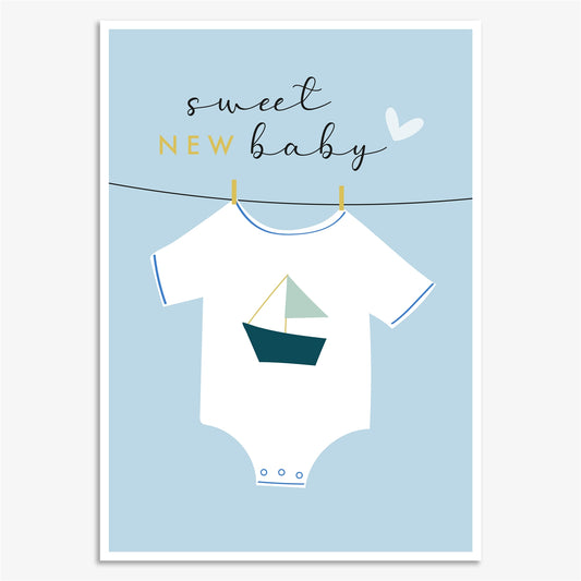 LNA006-Think of Me-Sweet New Baby Blue-Card-Luna