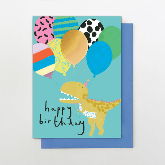 SU005-Stop The Clock-Birthday Dinosaur-Card-Super Duper