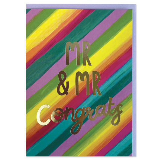 CAN037-Raspberry Blossom-Mr And Mr Congrats-Card-Canvas Creations