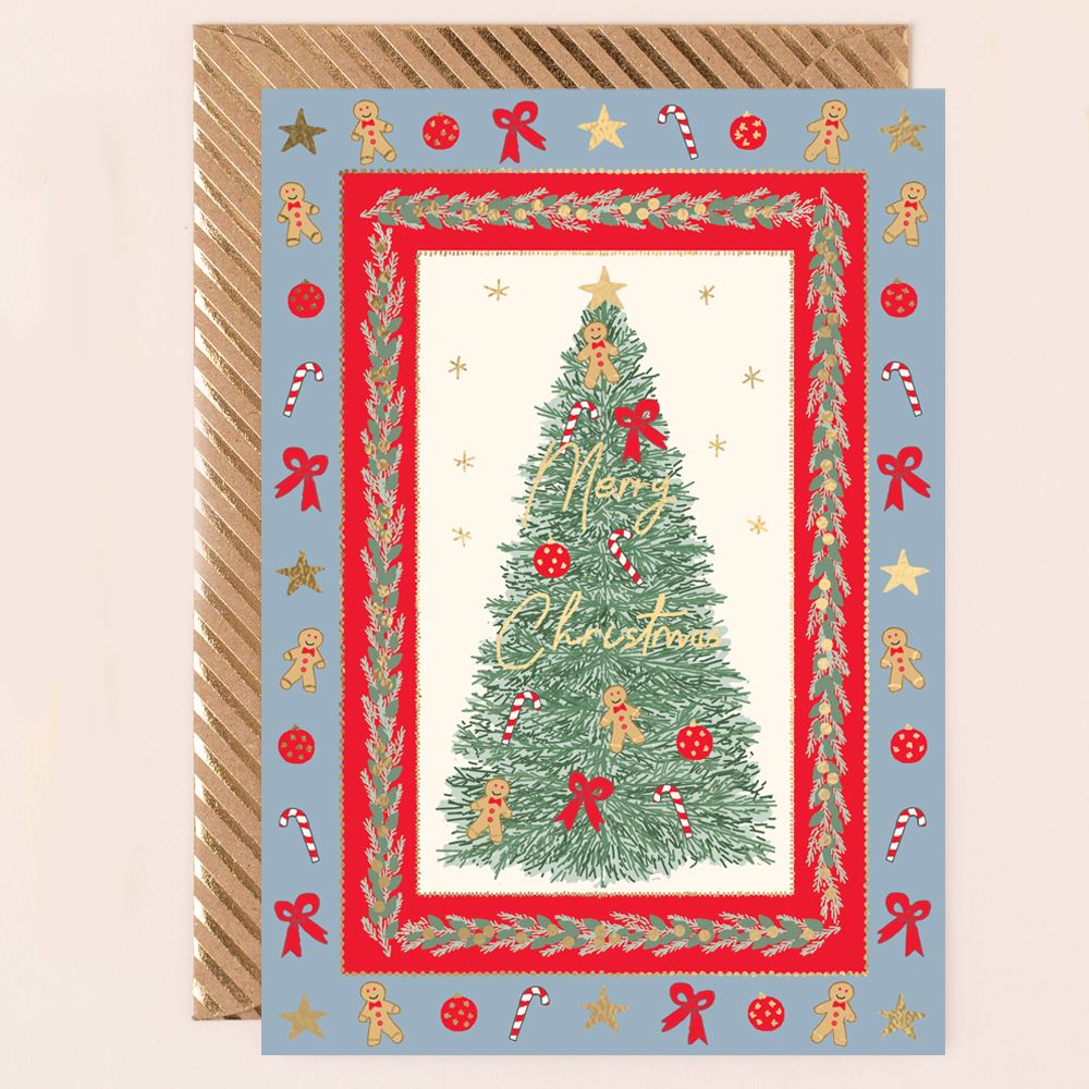RE130-Apple & Clover-Merry Christmas-Xmas Card-Reflections