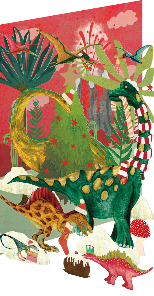 GCX1025-Roger La B-Laser-Dino Mighty Laser-Xmas Card-Lasercut Cards