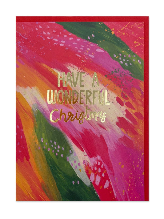 CAN048-Raspberry Blossom-Xmas Card-Canvas Creations