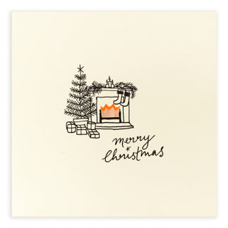 (220)PSC-CFI-Ruth Jackson-Christmas Fireside-Xmas Card-Pencil Shavings