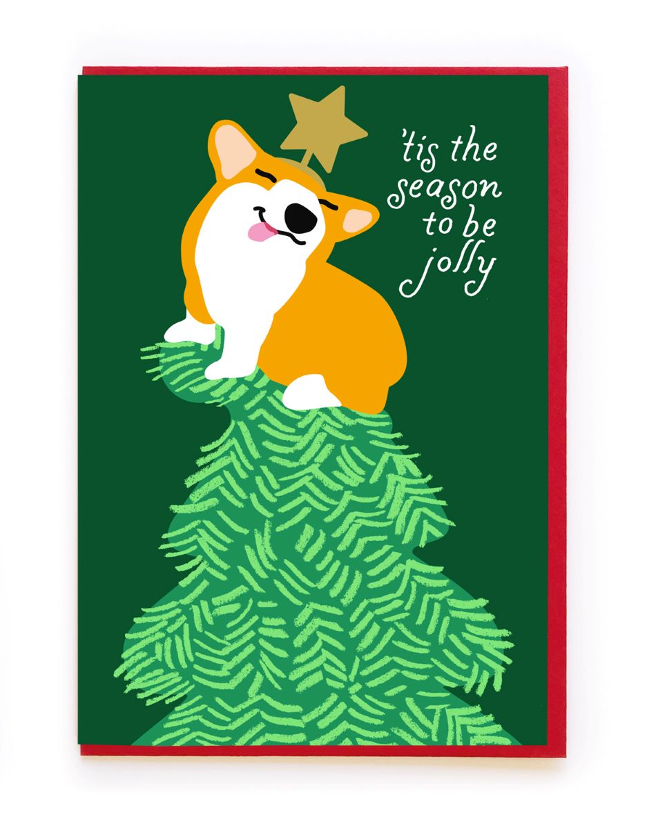 BP043-Noi-Corgi Angel-Xmas Car