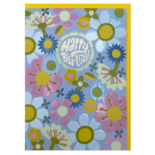 BIG005-Raspberry Blossom-Happy Birthday-Card-Big Love