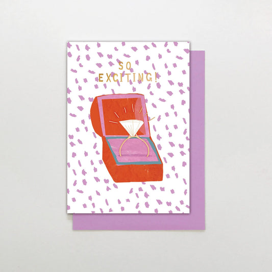 RB026-Stop The Clock-Engagement Ring-Card-Rainbow