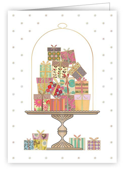 6930-Quire-Presents Under Cloche-Gift Tags-Minicard Classic